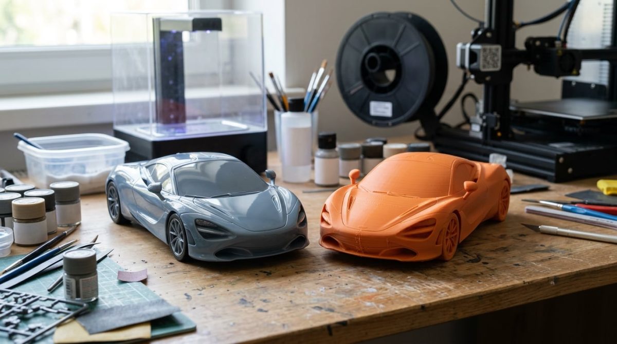 Resin vs FDM for Scale Model Cars